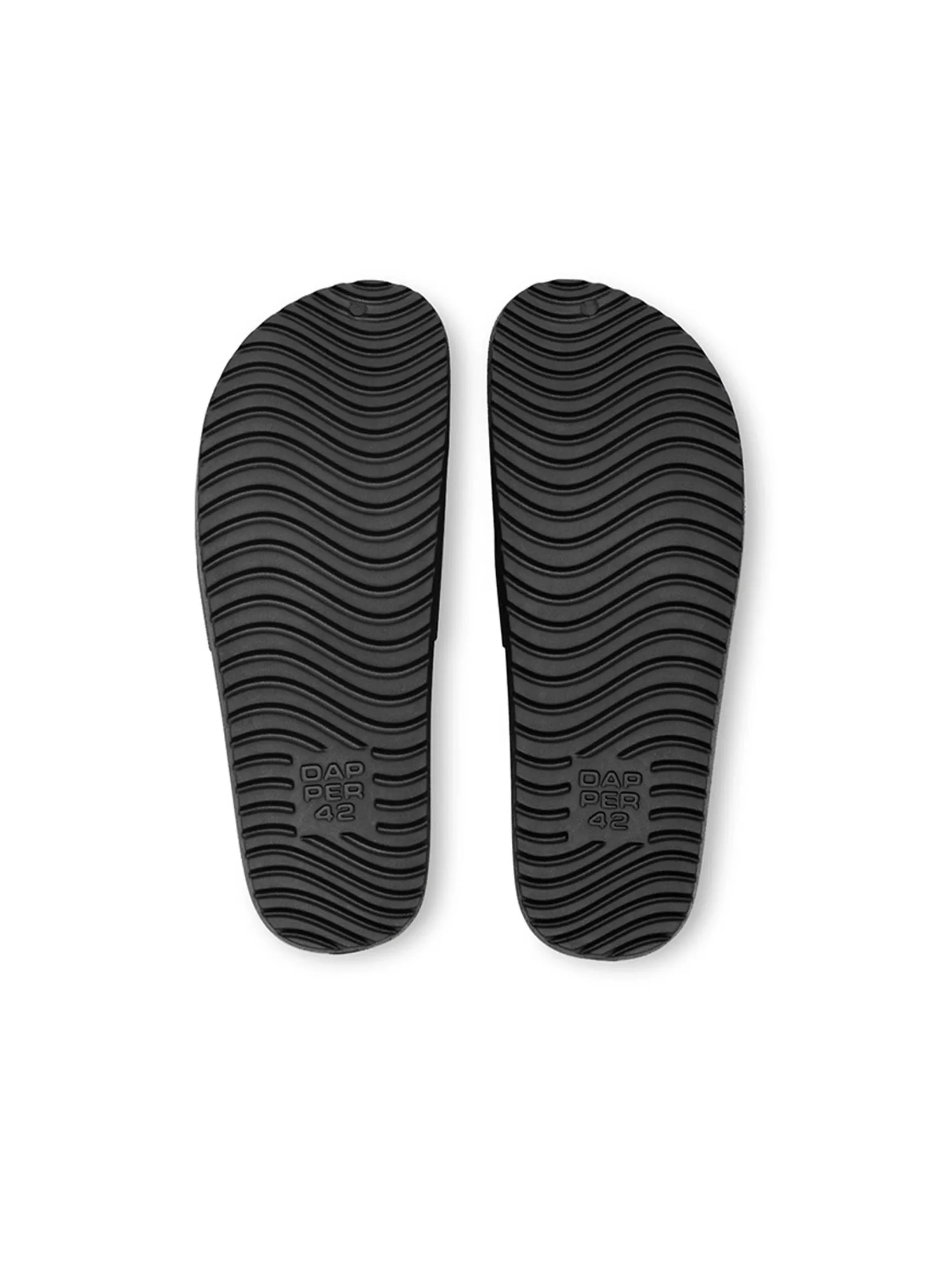 DAPPER DAPPER Iconic Comfort Pool Slide Sandals Black