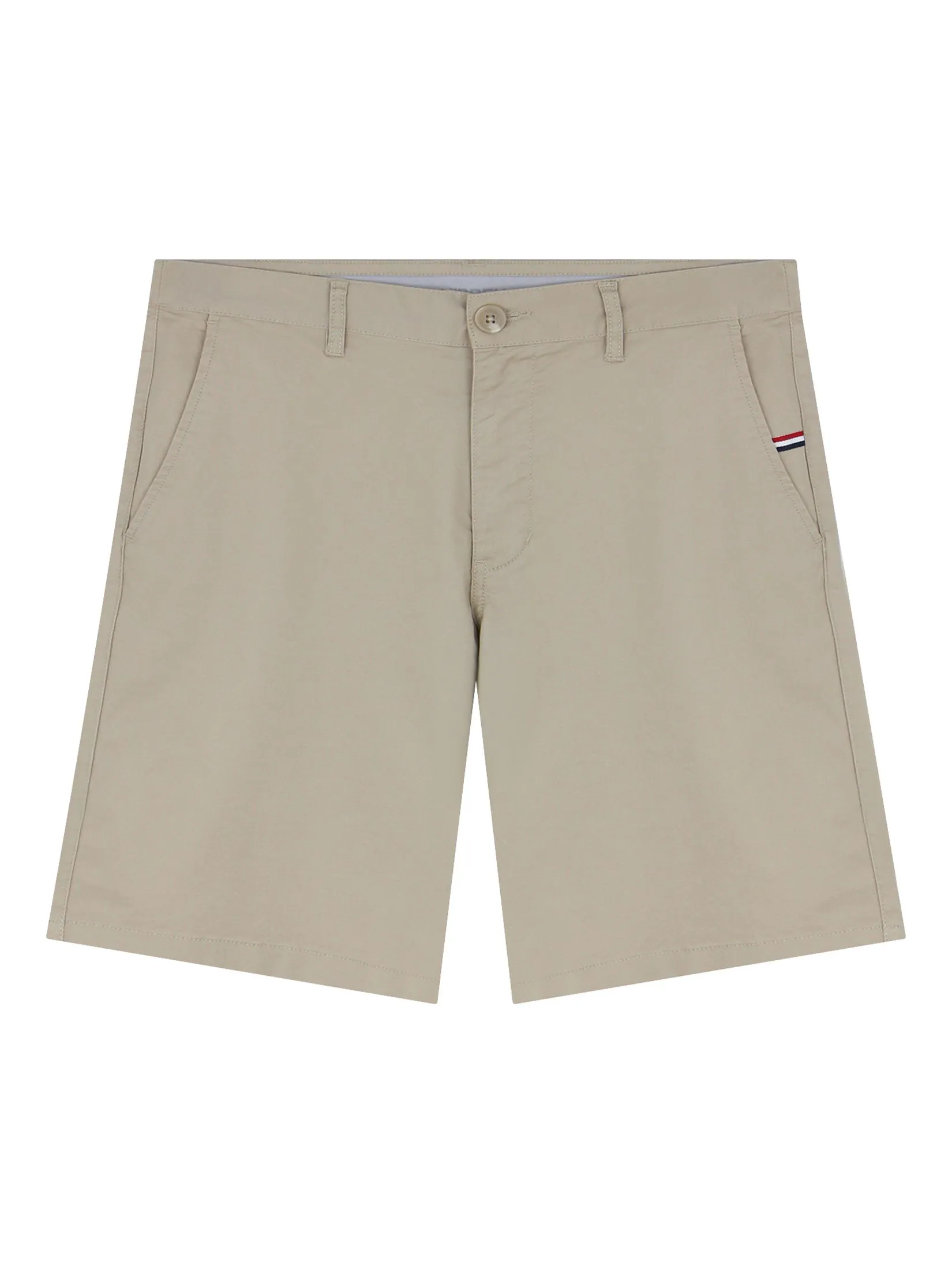 GIORDANO Men's Slim Taper Bermuda Shorts (180° Elastic Waist) Crockery Khaki