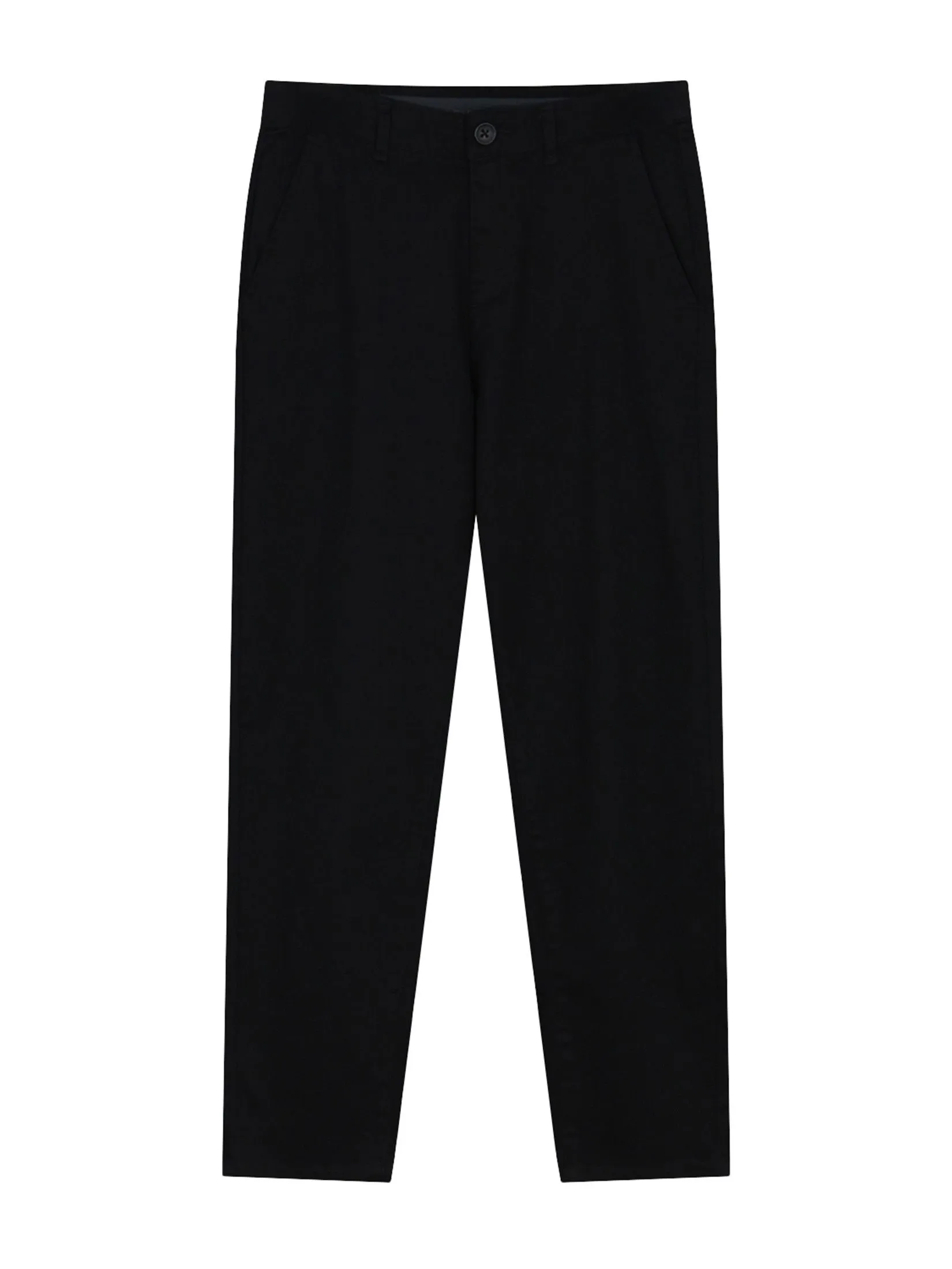 GIORDANO Women's Regular Khaki Pants (180° Elastic Waist)  Black