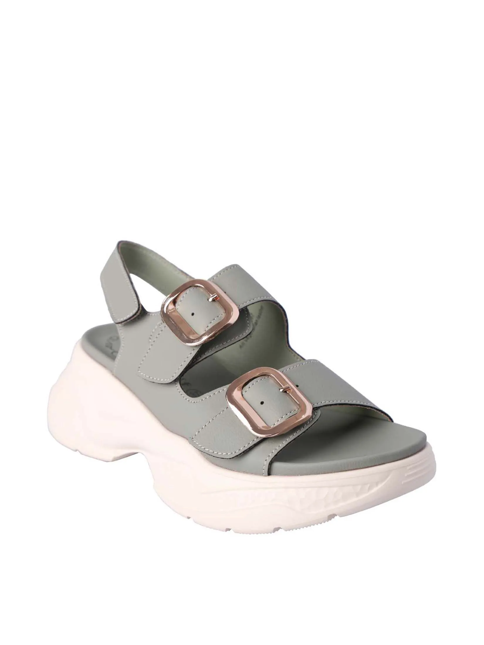 VILLAINS SF INCA Women's Platform Heeled Sandals GREEN