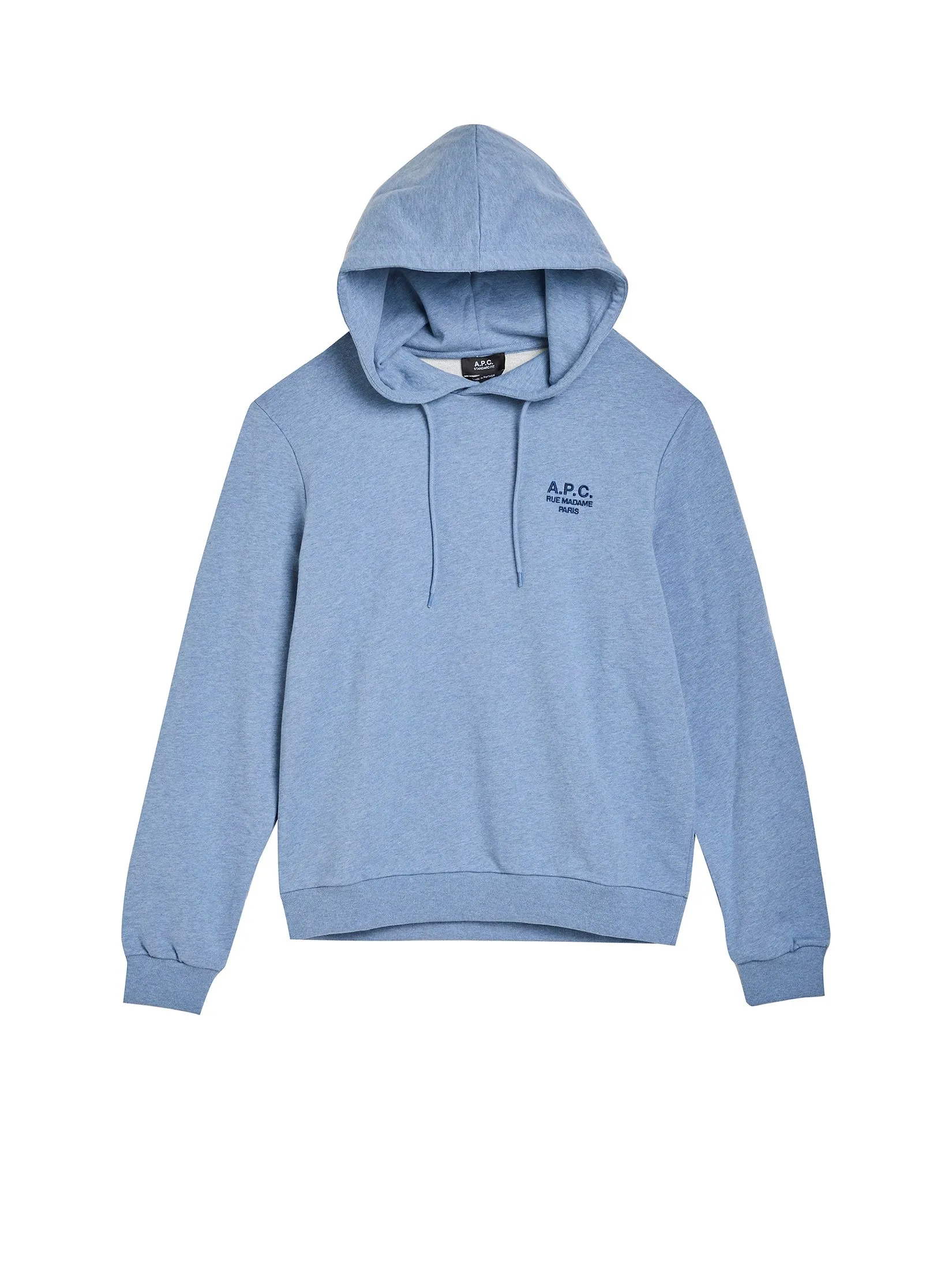 A.P.C. Men Hoodie Standard Rue Madame Gots Blue