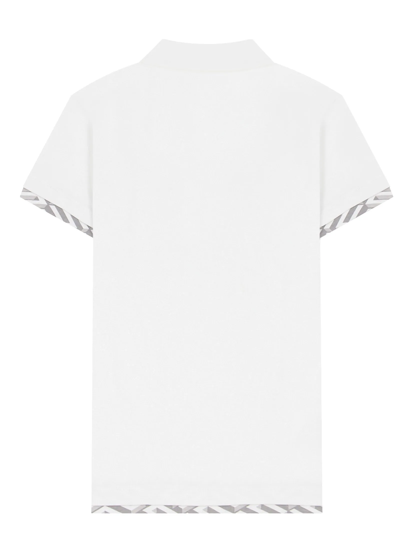 GIORDANO Women's Slim Fit Embroidery Bold Polo (Liquid Touch) Signature white