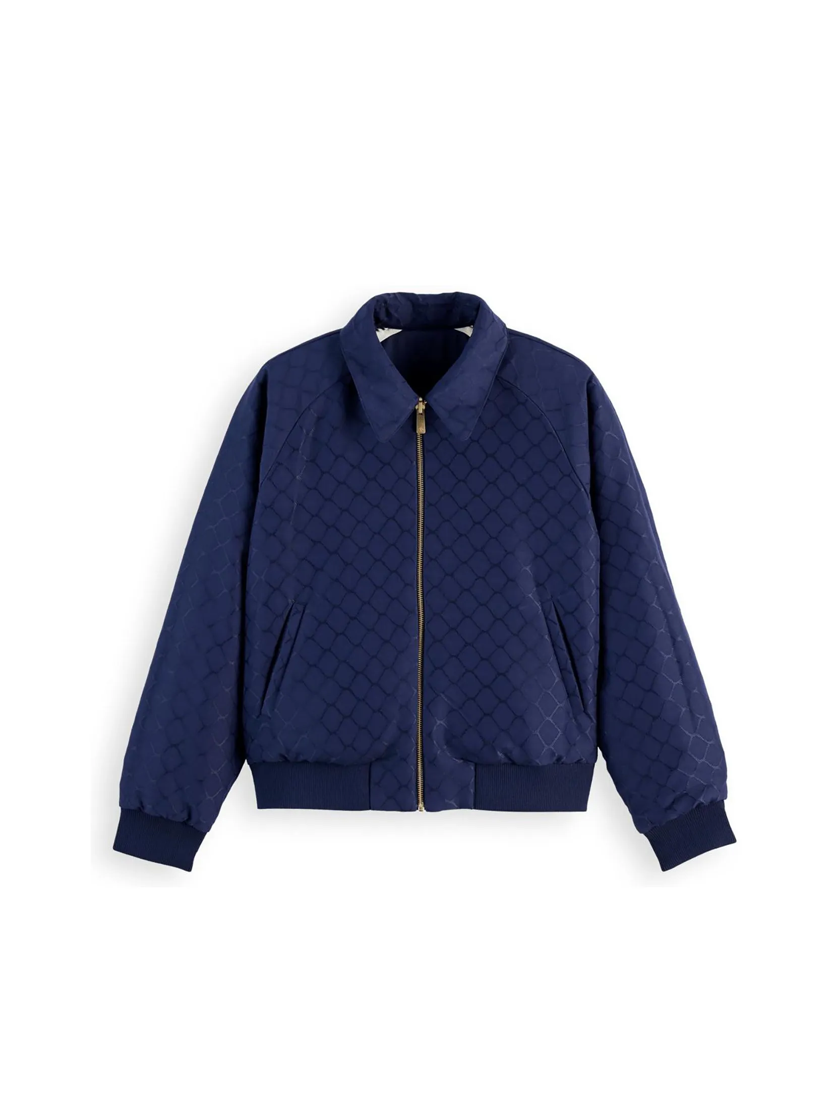 SCOTCH&SODA Women Jacket Reversible Souvenir Bomber Navy/ Soft Ice