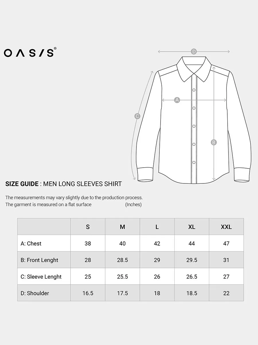 OASIS Men's Long sleeve polo shirt Grey