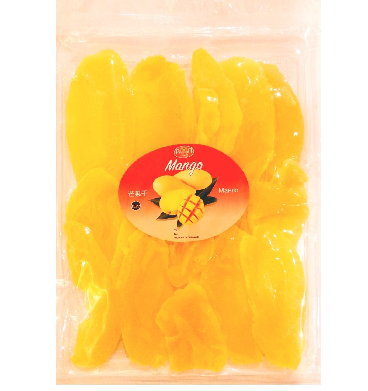 Сушеное тайское манго 2% сахара 250 гр