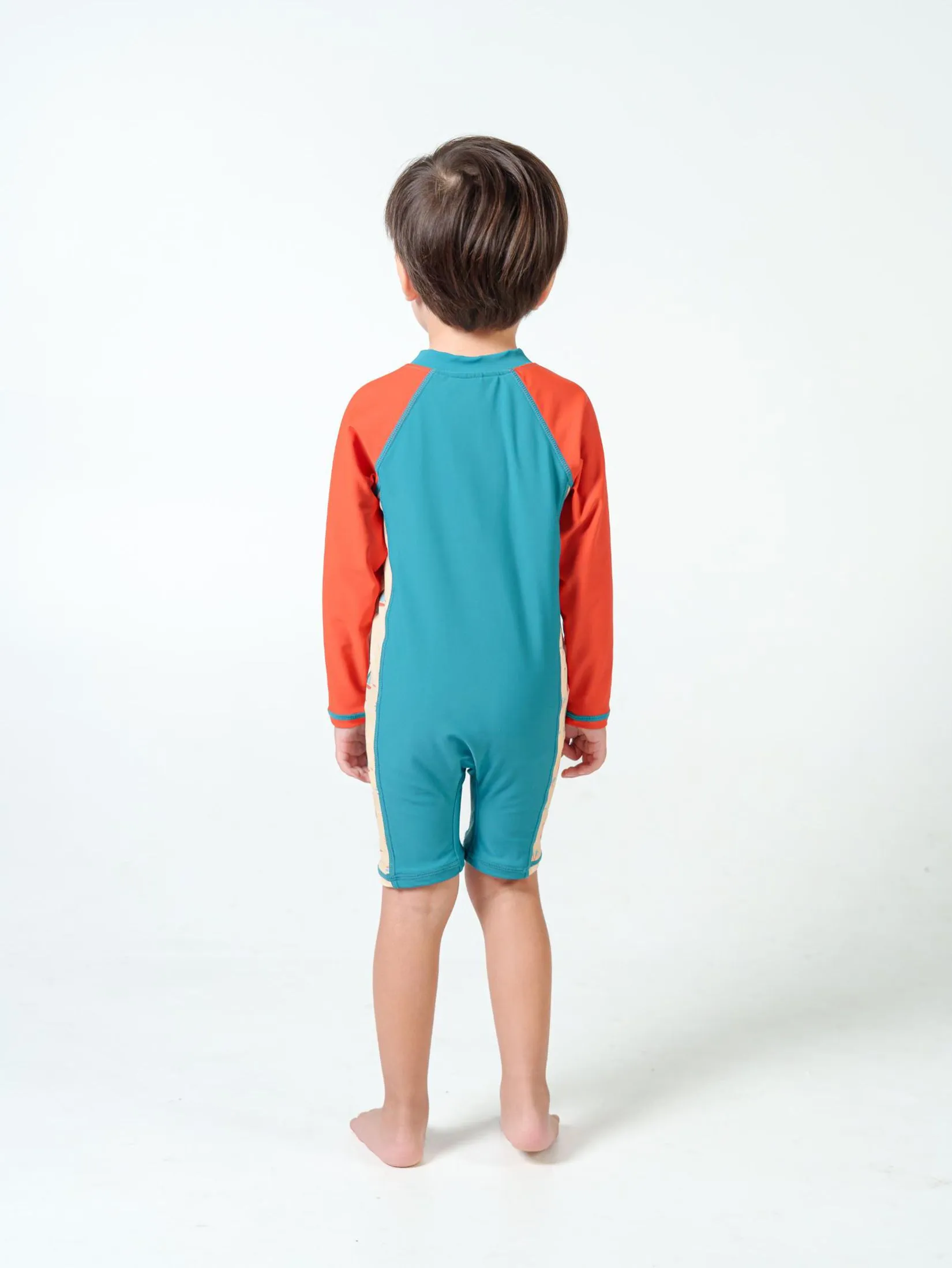 KEED Boy Swimsuit Long Sleeve Sailer Orange