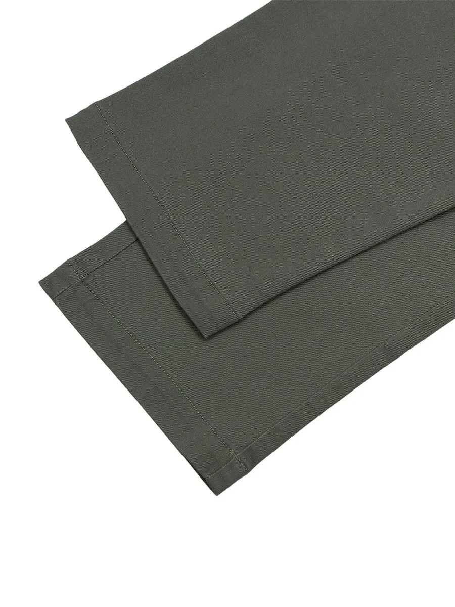 GIORDANO Men's Low rise Slim Taper Super Stretch Pants Dusty olive green