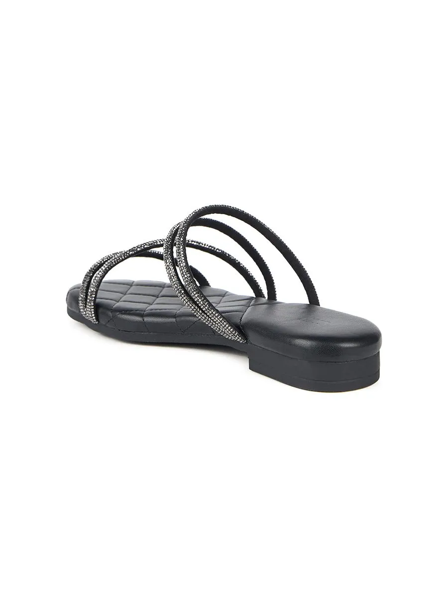 SHU WOWEN  DGB PALETTE SOFT SANDALS - BLACK