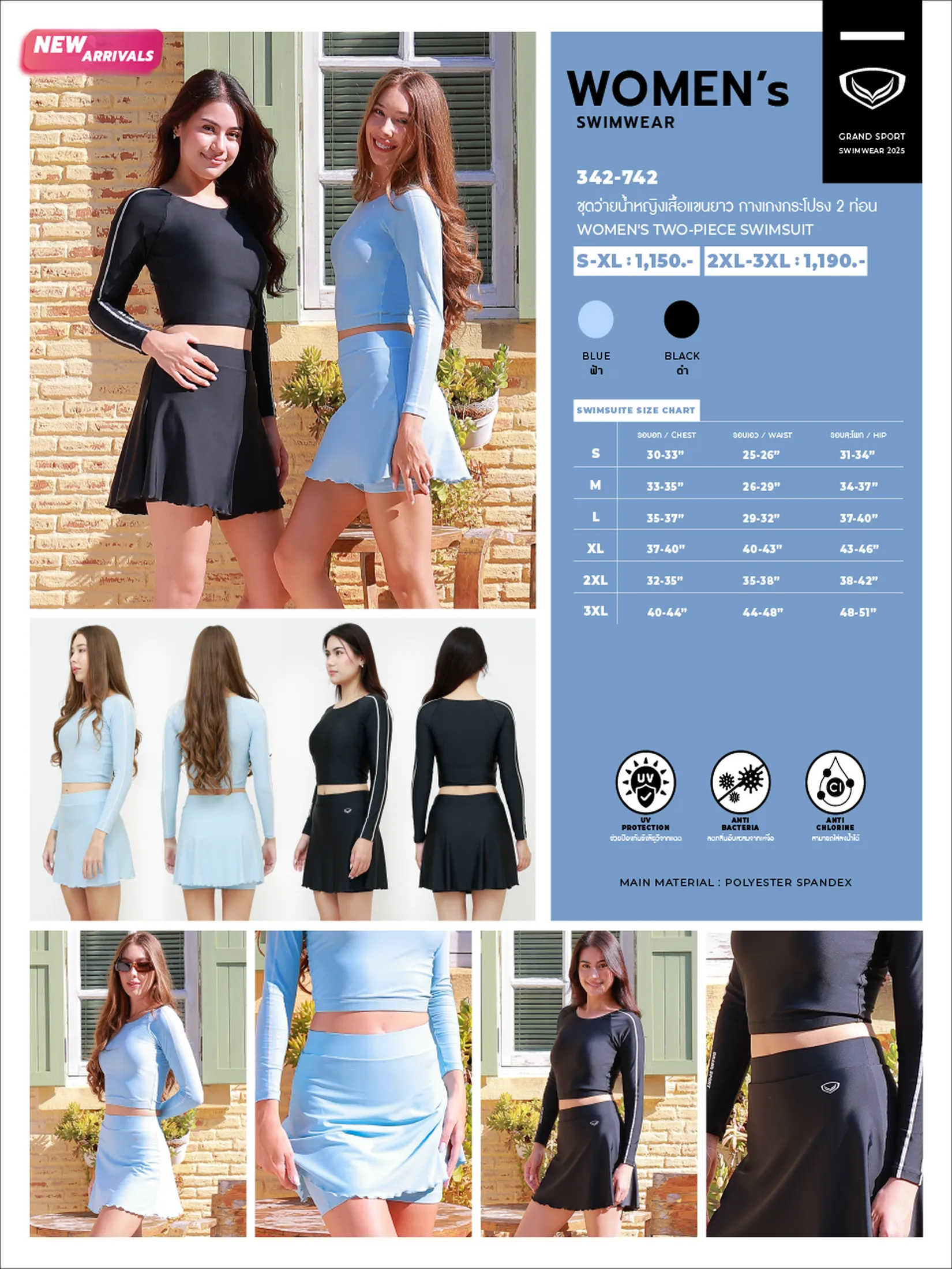 GRAND SPORT Black Women's Swimsuit (342742)