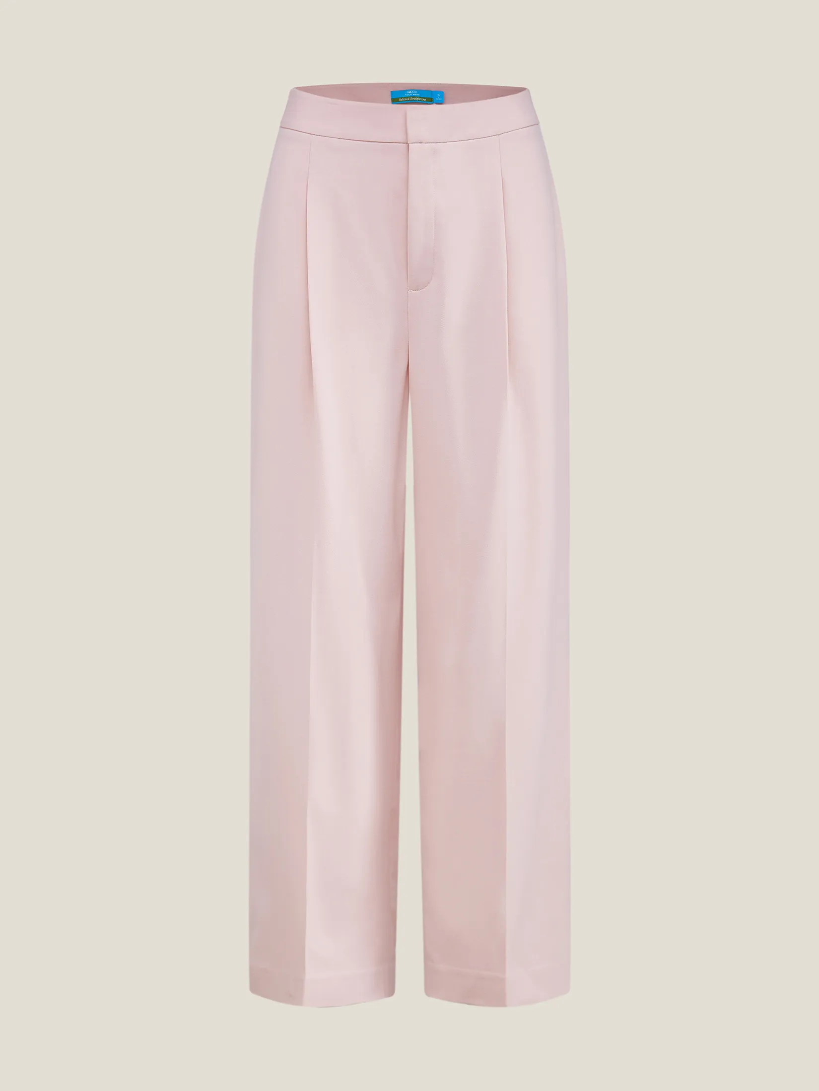 G2000 Women Clothing Cooling Multi-Way Stretch Relaxed Straight Leg Suit Pants Straight Leg - Pink