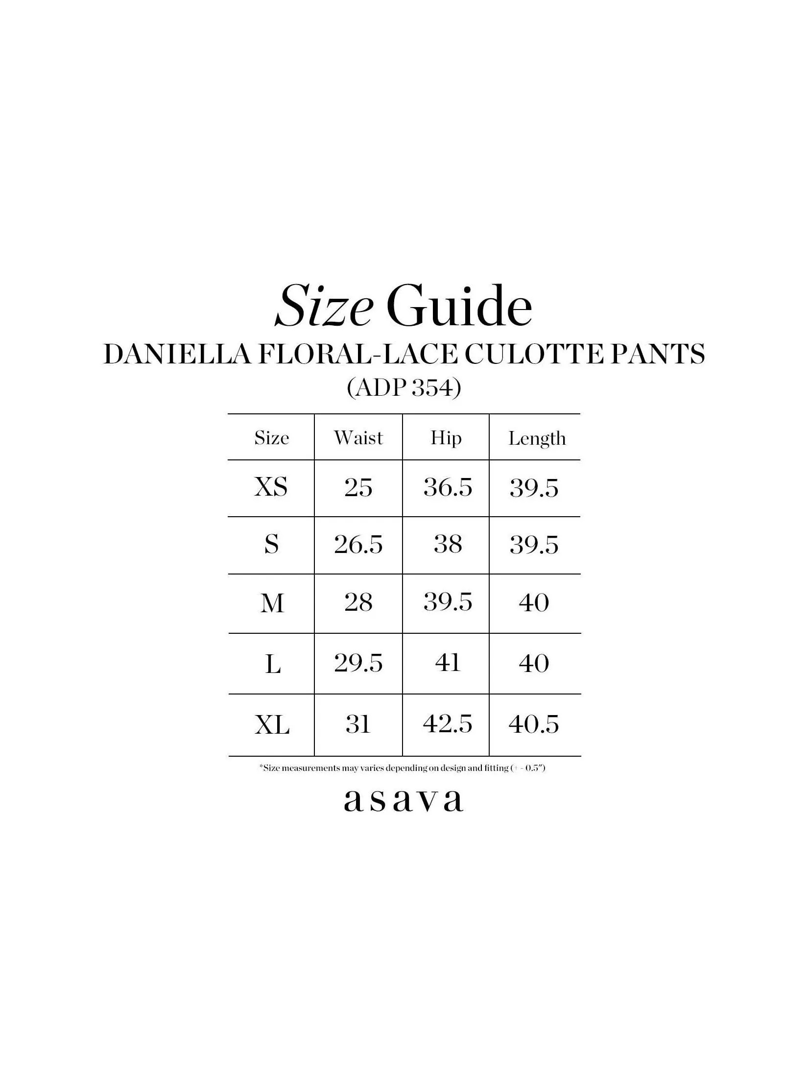 ASAVA ( AW24 )Daniella Floral-lace Women Culotte Pants Blue