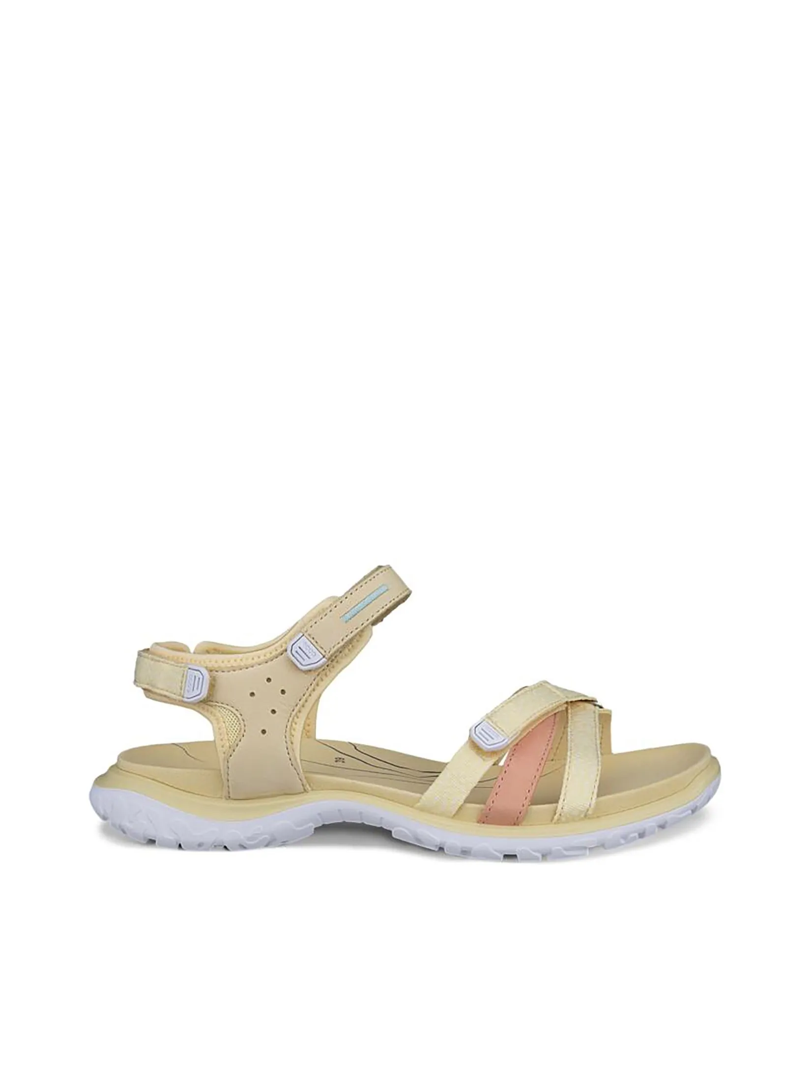 ECCO Women Sandals Offroad Roam Straw/Bright White/Dusty Peach/Straw