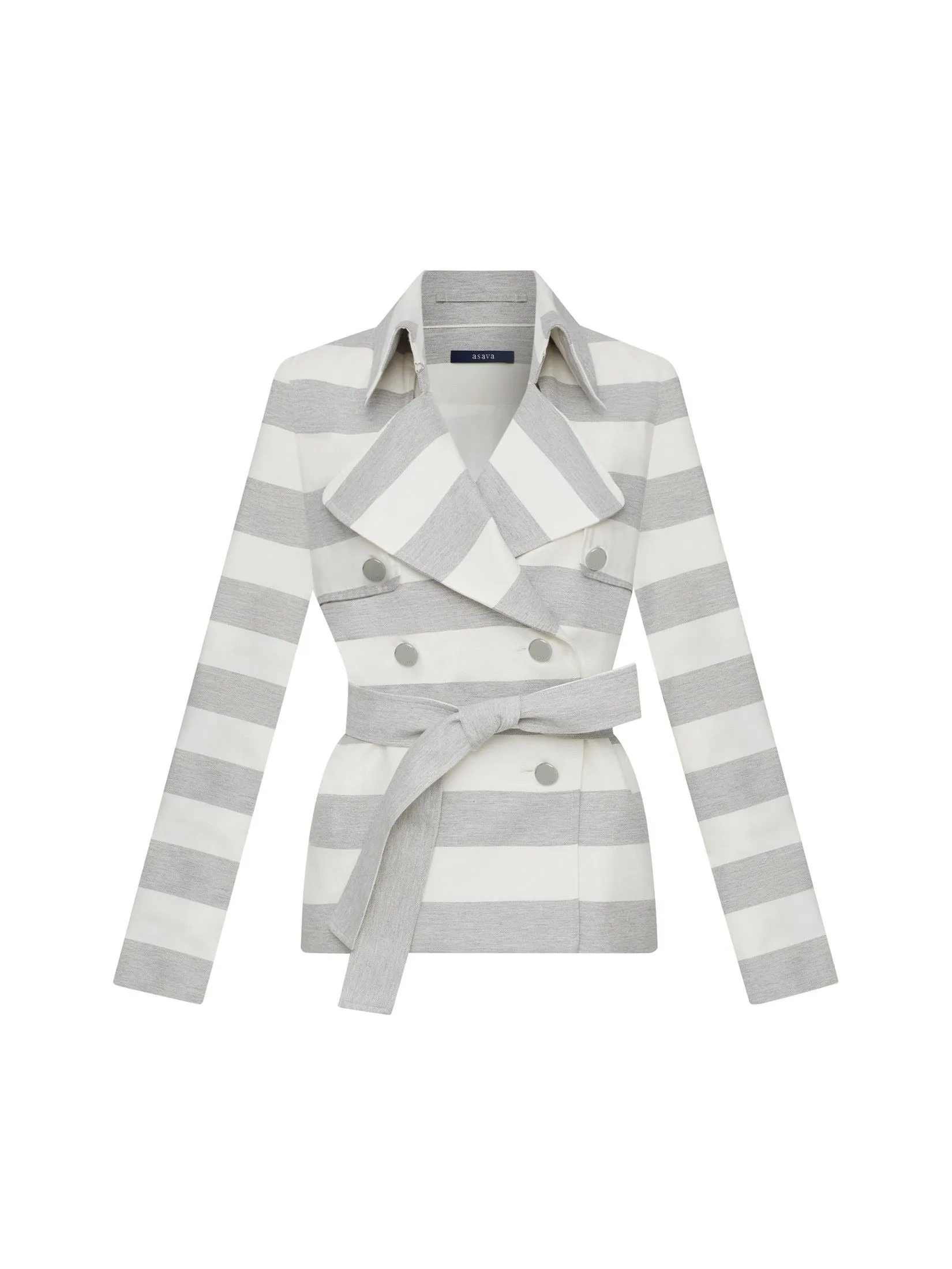 ASAVA (AW24 )Avianna Women Trench Jacket Grey