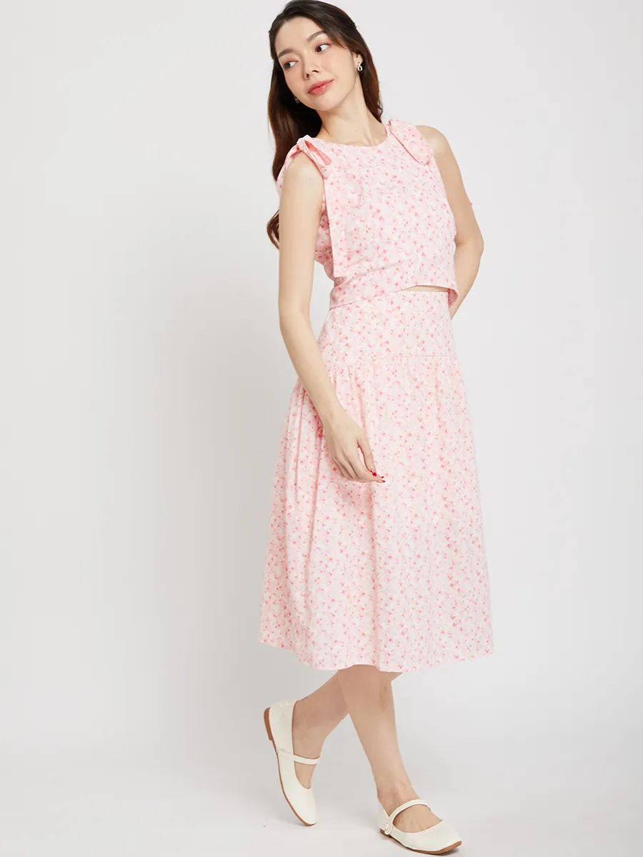 LOLITA Women Flare Skirt High Waist