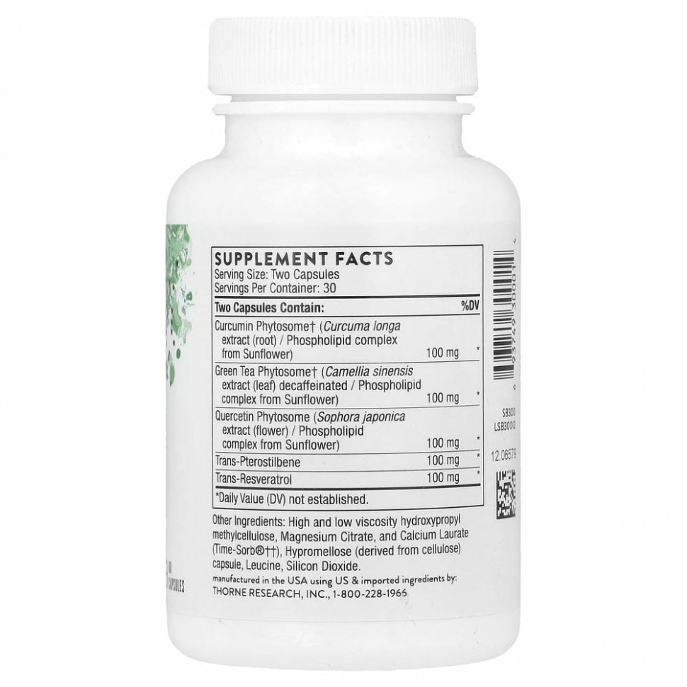 Thorne Research, PolyResveratrol-SR, 60 капсул