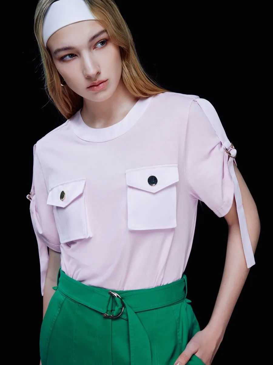 ASV (SS24) Braelyn D-ring Buckle Women Tee Lavender