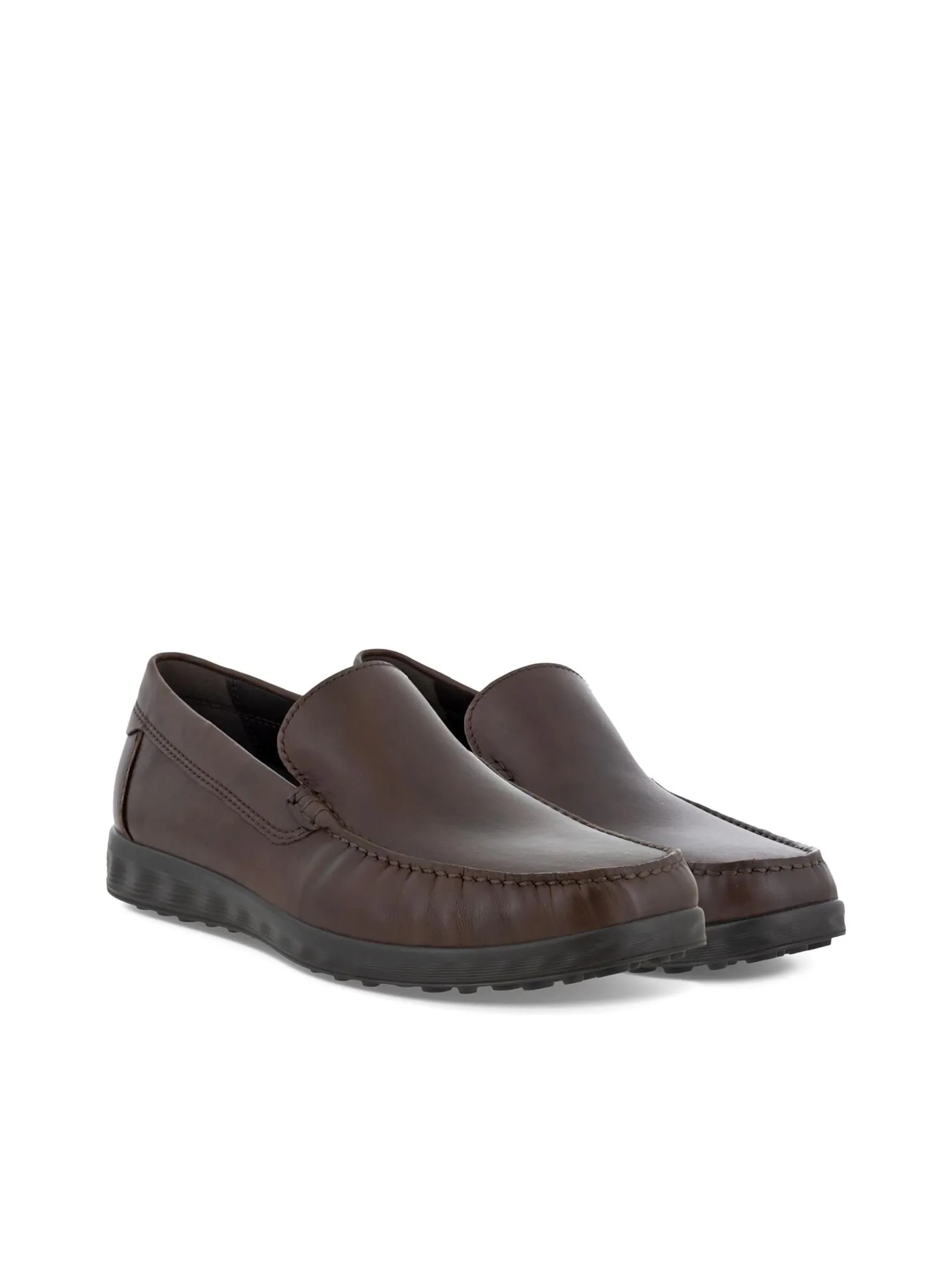 ECCO Men Leather Shoes S Lite Moccasins Cocoa Brown