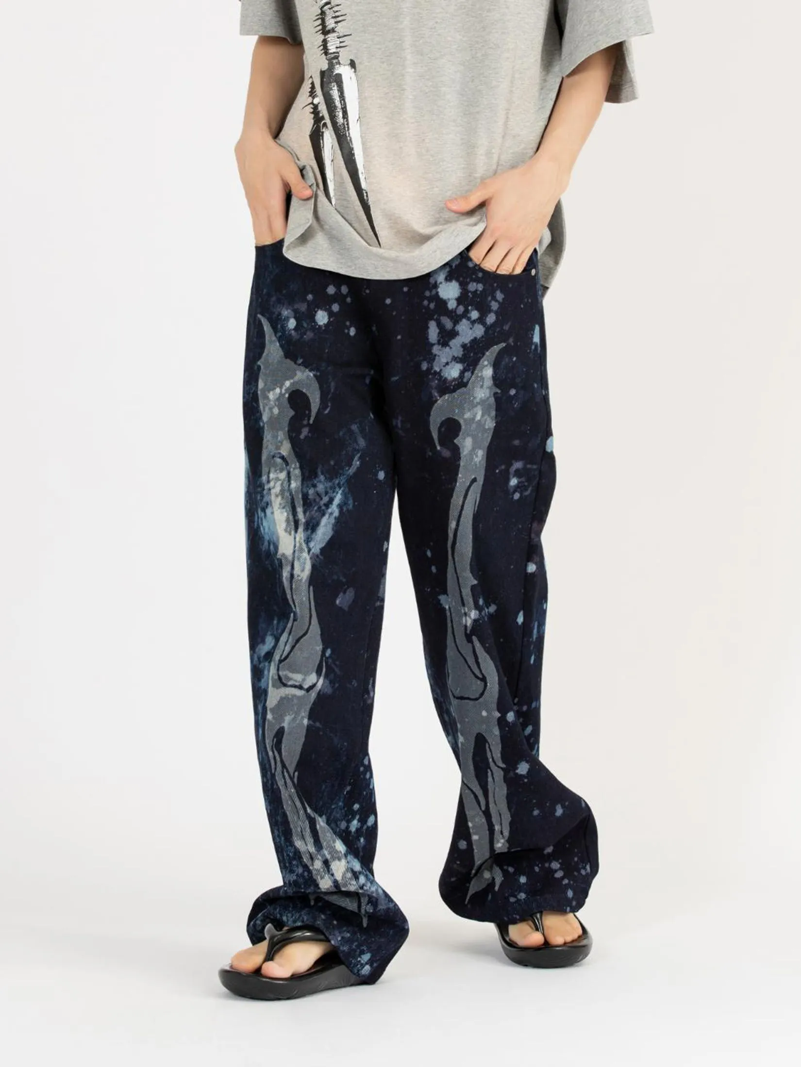 TAW&TOE Unisex Sandals Zerovity Flip Flop OG Glossy Black