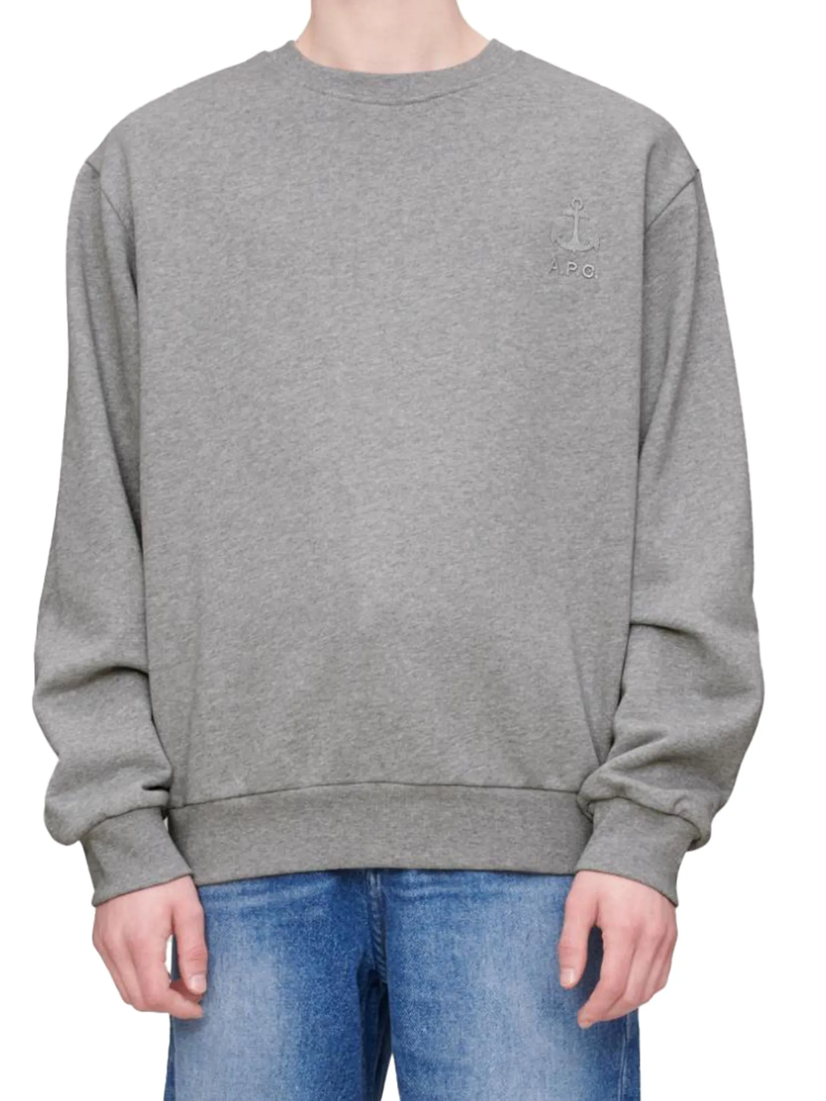 A.P.C. Men Sweat James Gots PLA Gris Chine