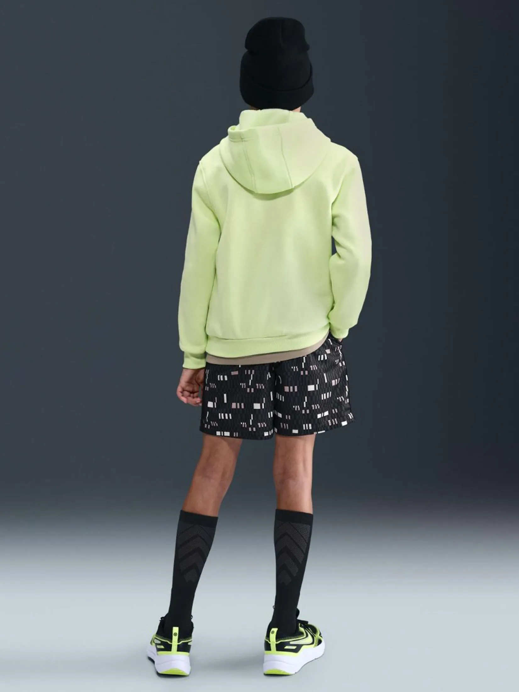 NIKE KIDS Unisex Kids Shorts Dri-Fit Multi Knit HV0666-010 Black/White