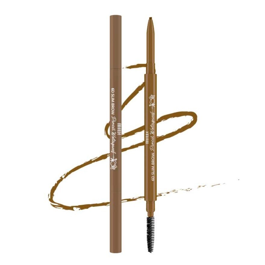 Mille 6D Slim Brow W/P Pencil Light - 01 Light Brown