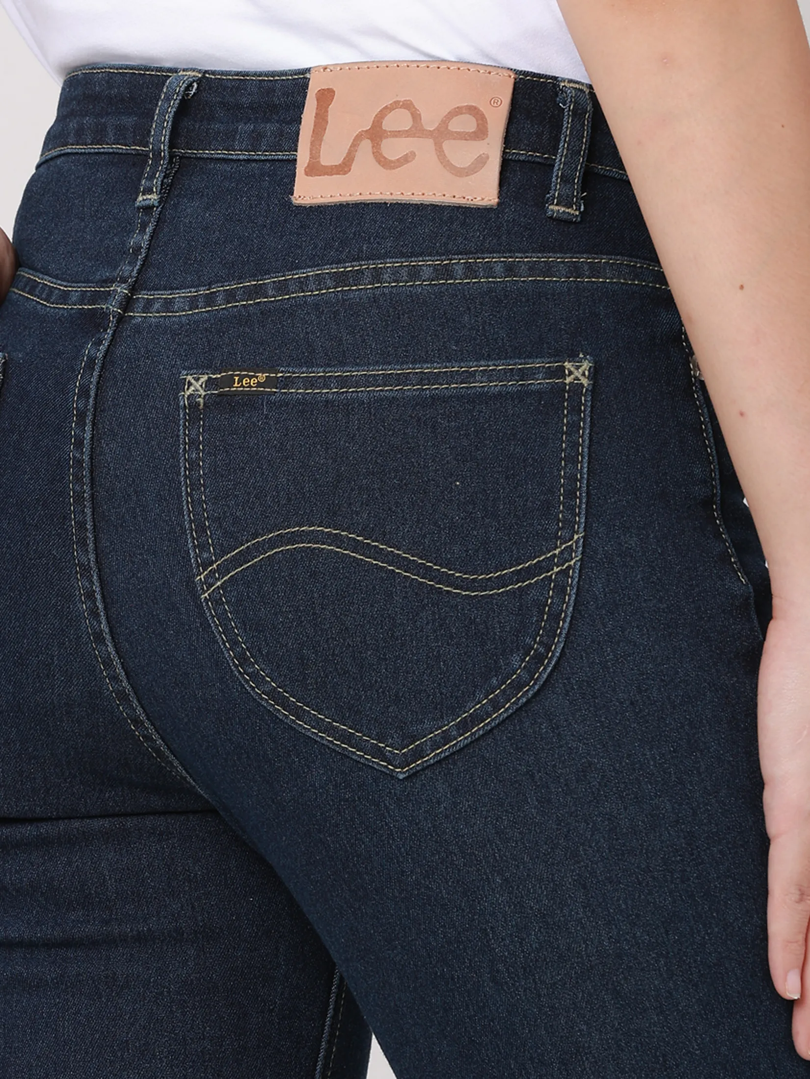 LEE Women s Jeans High Bootcut Fit Dark Indigo