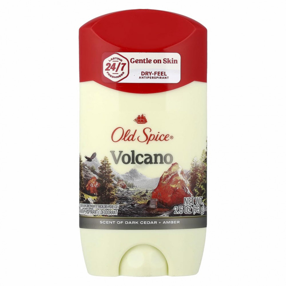 Old Spice, Антиперспирант и дезодорант, Volcano с древесным углем, 73 г (2,6 унции)
