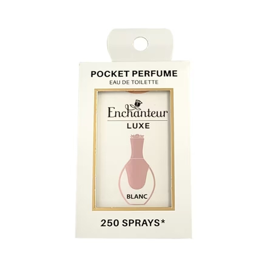 Enchanteur Luxe Pocket Perfume Eau De Toilette 18ml. Blanc
