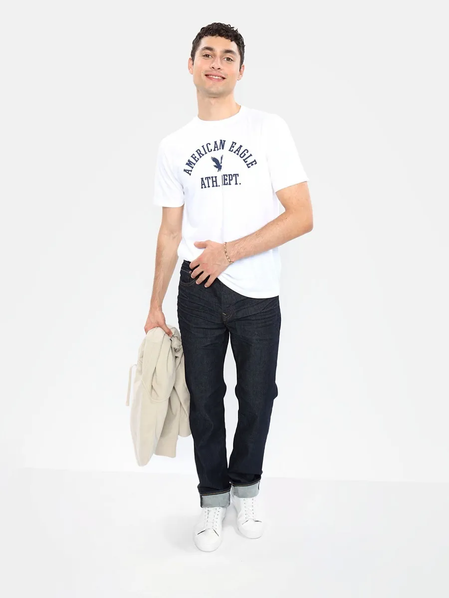 AMERICAN EAGLE MEN INTL EXCLUSIVE DARK CLEAN ORIGINAL STRAIGHT 896 DARK WASH
