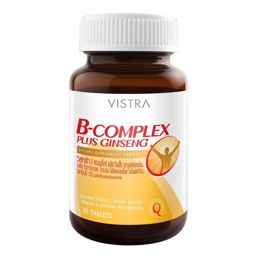 Vistra B Complex plus Ginseng 30 tab