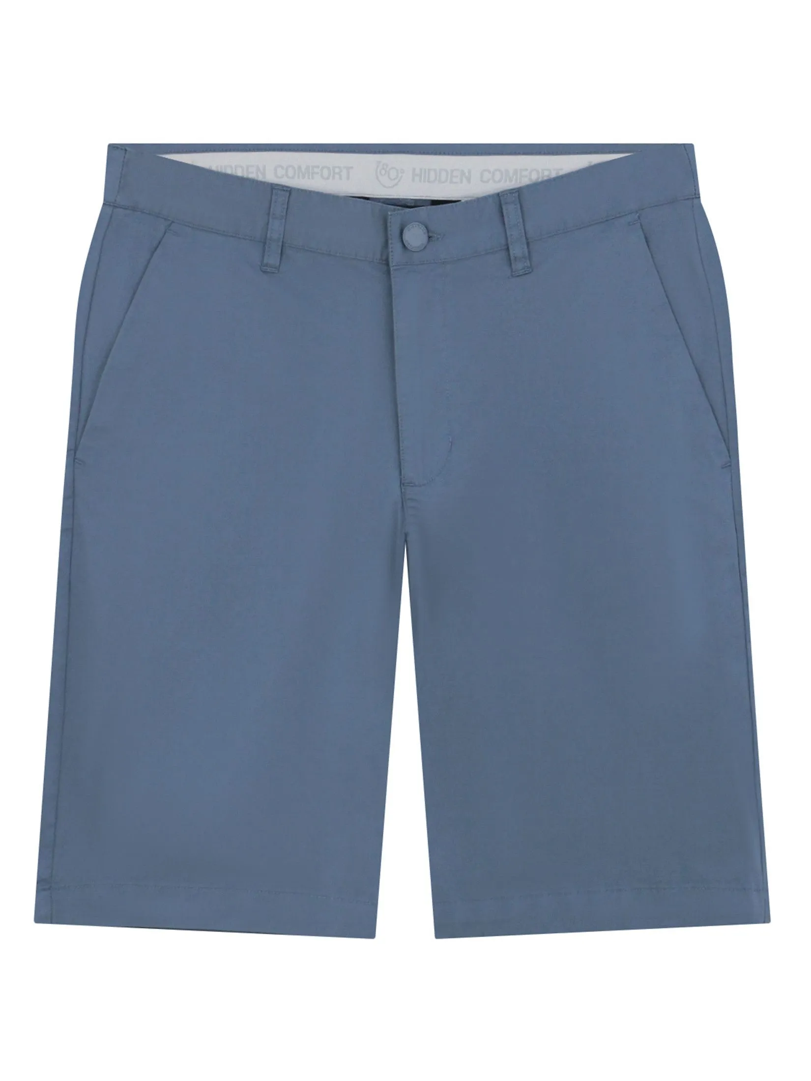 GIORDANO Men's Slim Cool-touch Shorts (180° Elastic Waist) Neptune Blue Size - 29 EU
