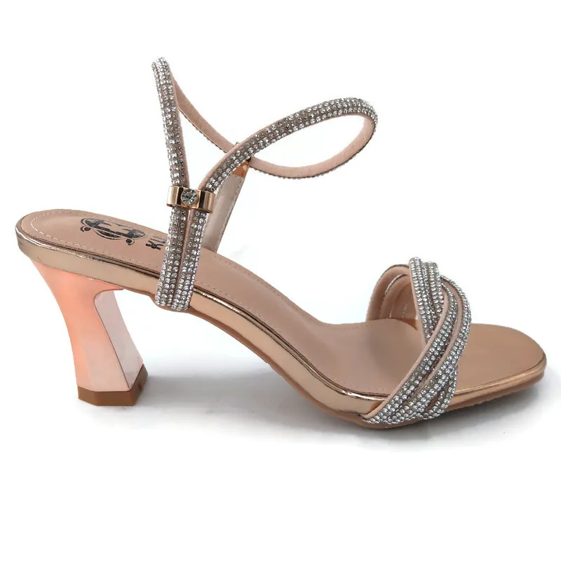 KLIN Woman Slingback High Heels Champagne