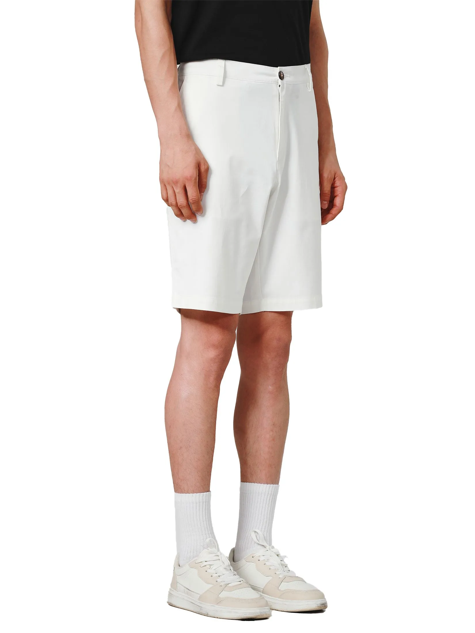JOHN HENRY Men's Shorts (Slim Fit) ICONIC AF White