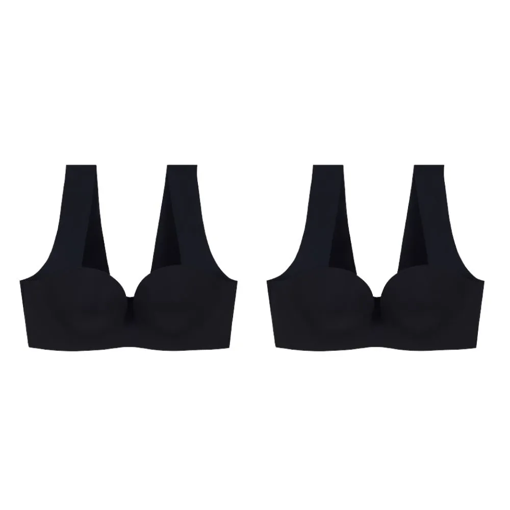 WACOAL Black Wireless Bra Smart Size WB3Y27 Set 2 Pcs.