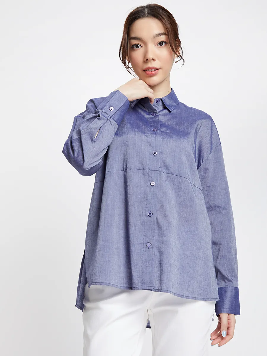 EASY PIECES Women Tunic Shirt Long Sleeves