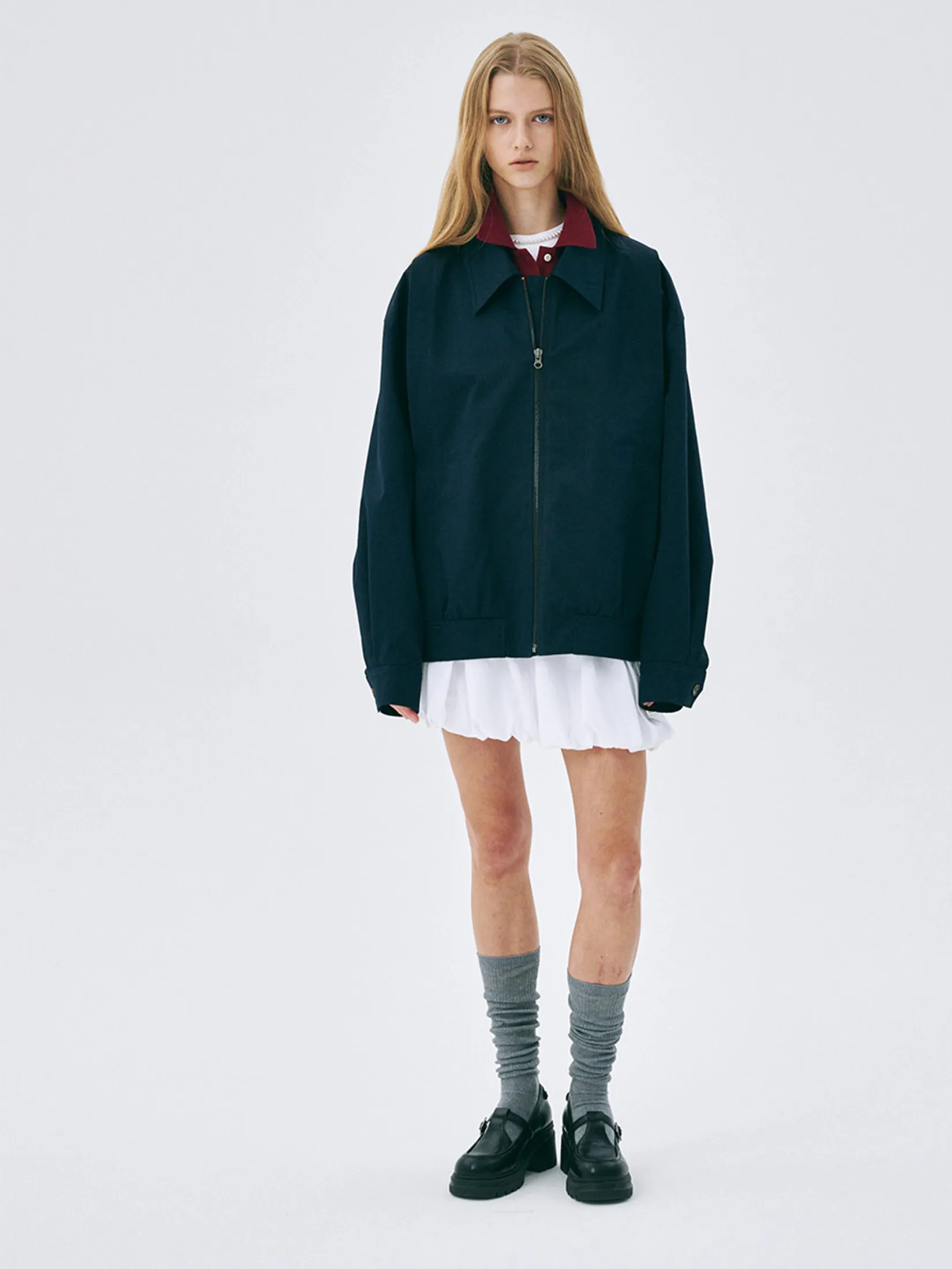 MARDI MERCREDI Volume Mini Skirt White F