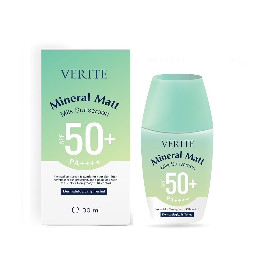 Verite Mineral Matt Milk Sunscreen SPF 50+ PA++++ 30 ml.
