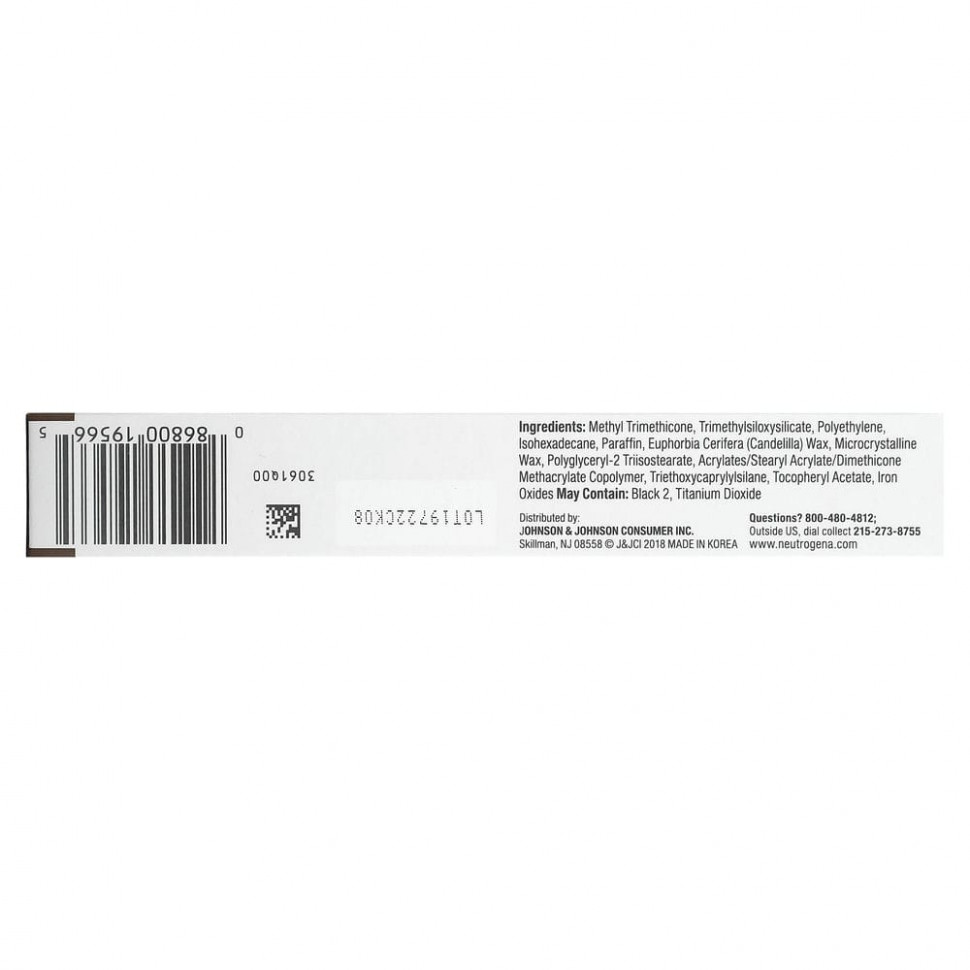 Neutrogena, Интенсивная гелевая подводка для глаз, темно-коричневый 30, 0,1 г (0,004 унции)