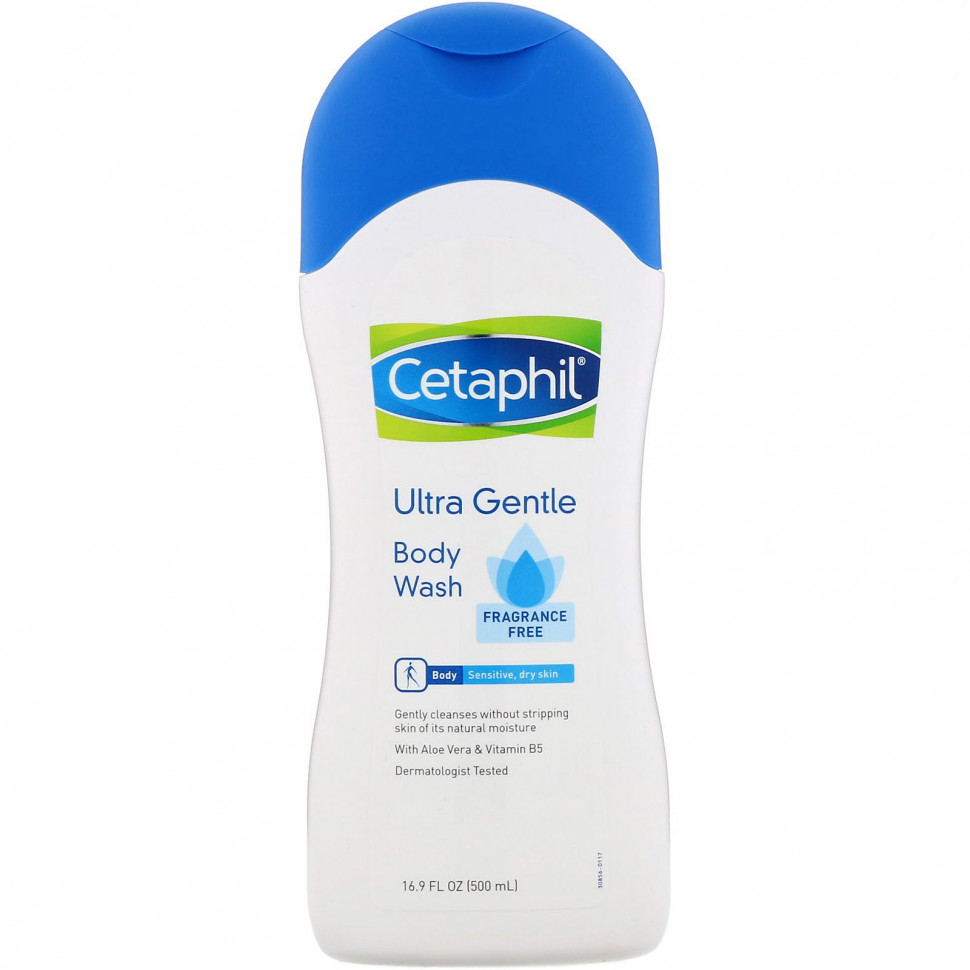 Cetaphil, Ultra Gentle, гель для душа, без отдушки, 500 мл - CET-93816-Без запаха