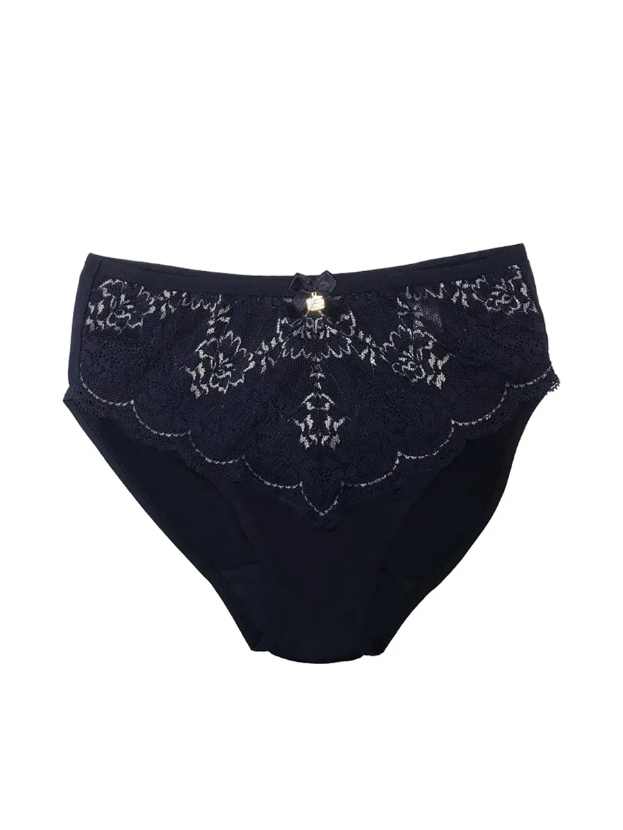 GUY LAROCHE Panty Half Lace Tactel GU3M85 Light Blue Size LL