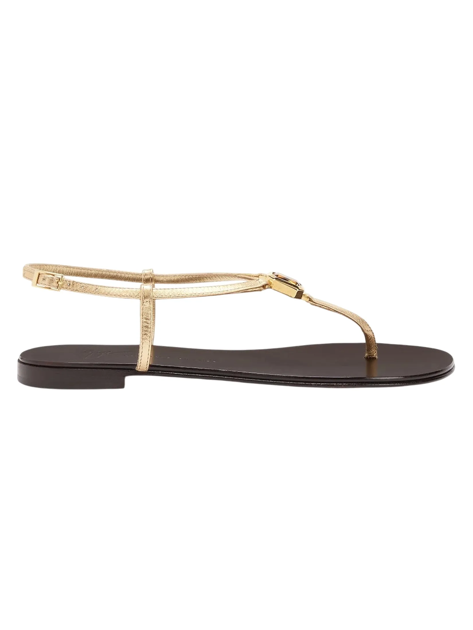 GIUSEPPE ZANOTTI Women Sandals THE CAMELIEE FLAT ORO Size - 36 EU