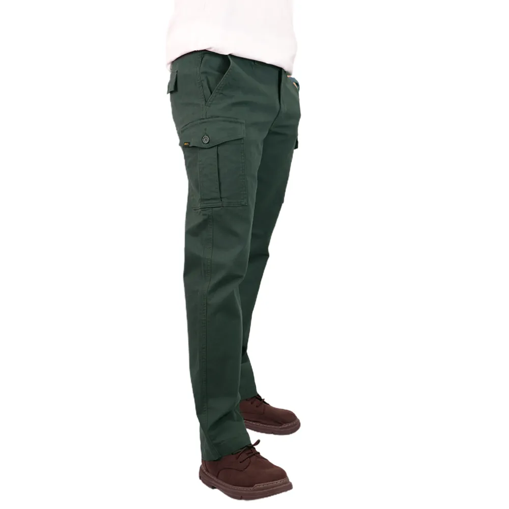 BOVY GREEN SLIM  CARGO TROUSERS -9206