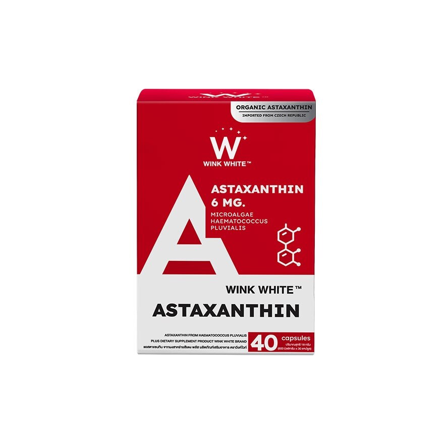 Wink White Astaxanthin 6 mg. 40 Capsules