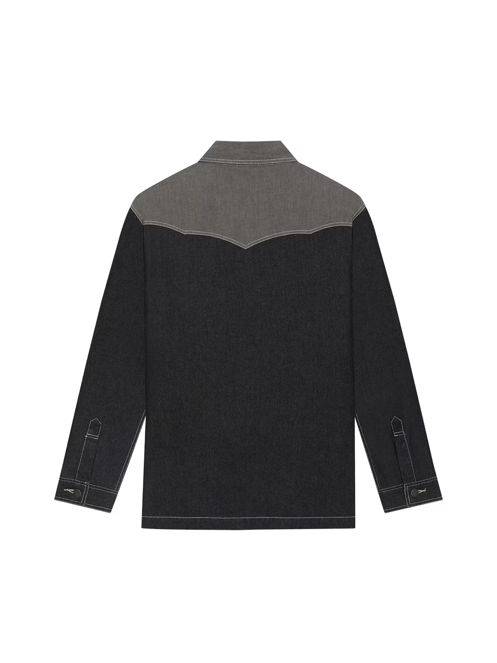 MOO [MOO 1/25] 
Two-tone Wild Patch Jacket Black