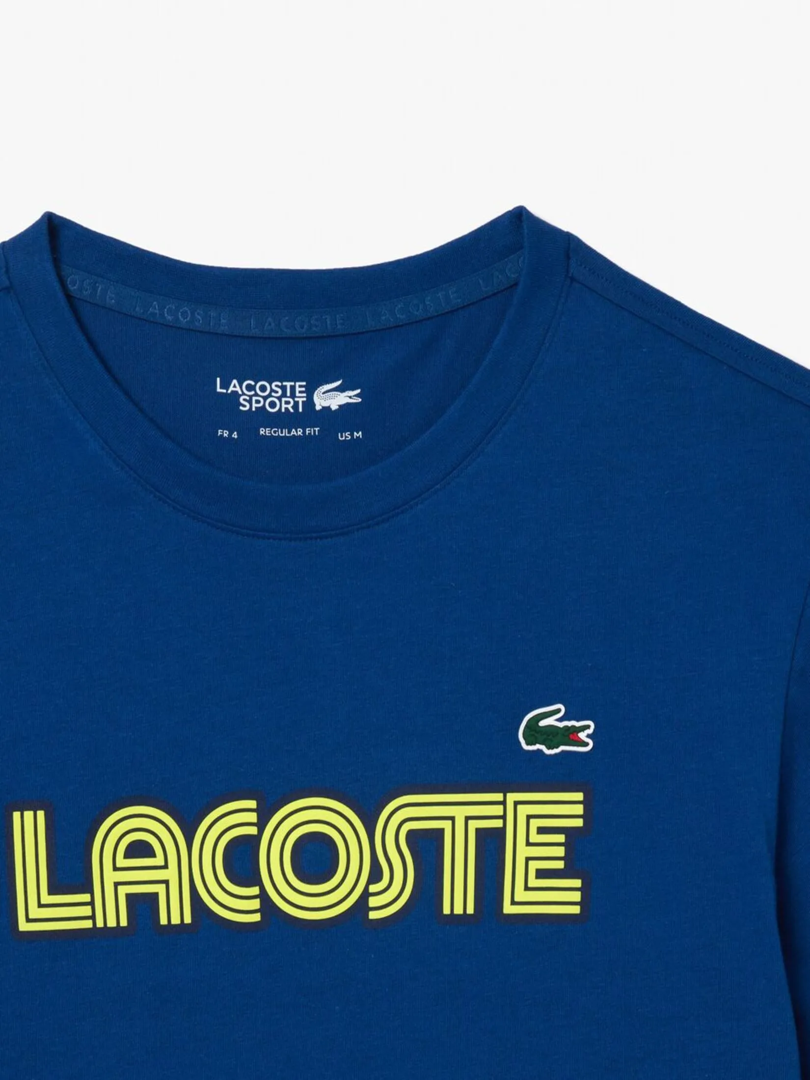 LACOSTE Ultra Dry Cotton Logo Sport T-shirt Blue