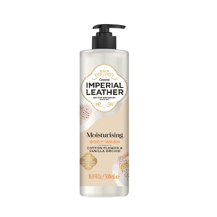 Imperial Leather Body Wash Moisturising Cotton Flower  Vanilla Orchid 500 Ml.