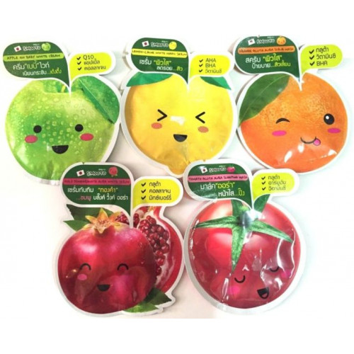 Японская маска - скраб для лица с апельсином Smooto 10 гр