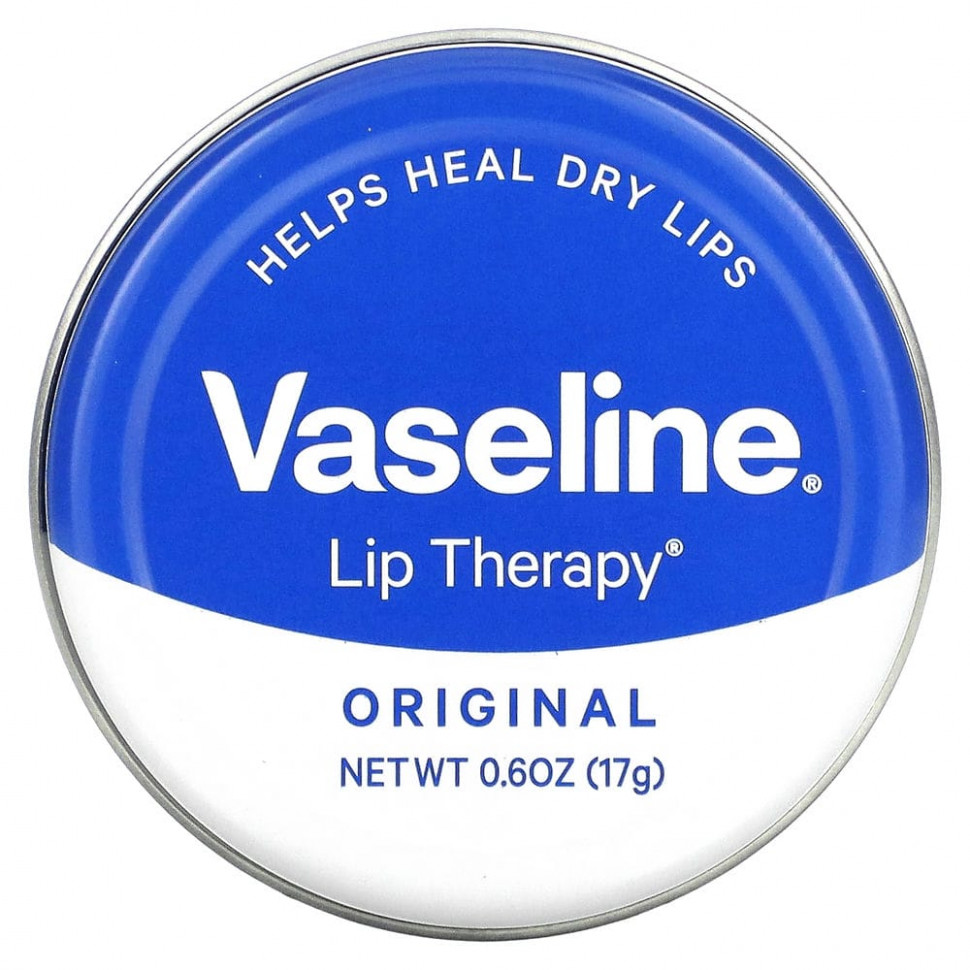 Vaseline, Lip Therapy, Original, 17 г (0,6 унции) - VSL-53647-2 шт.|Масло какао