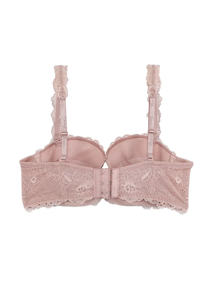 BSC LINGERIE Women Moulded Bra Lace  BB6640BN Beige