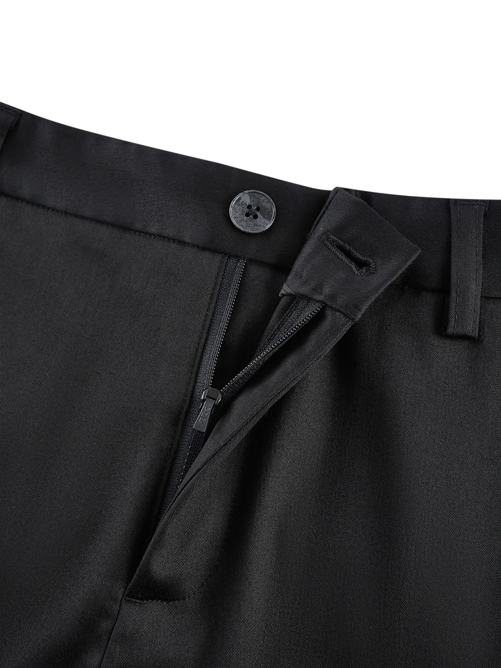 G2000 Women Clothing Cotton Blend Cropped Cigarette Casual Pants  Cropped Cigarette Shape - Black